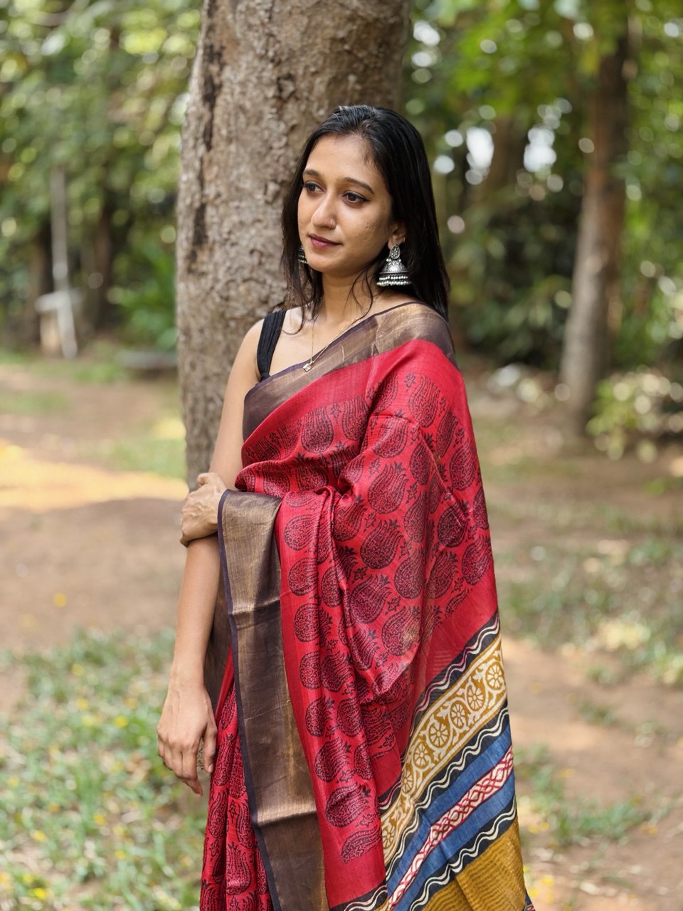 TUSSAR SILK SAREE -(WS93)