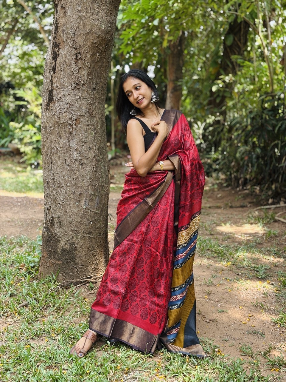 TUSSAR SILK SAREE -(WS93)