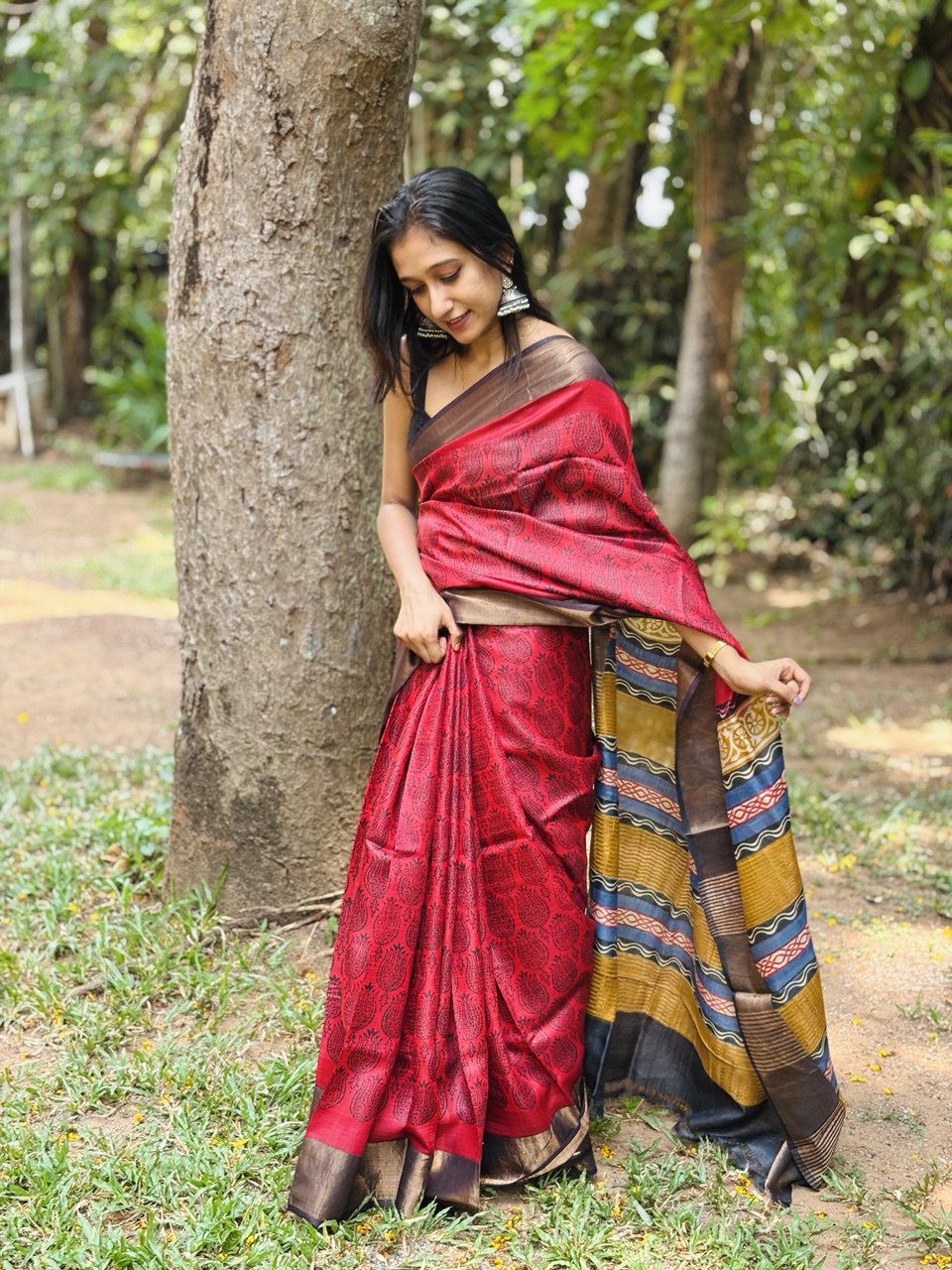 TUSSAR SILK SAREE -(WS93)