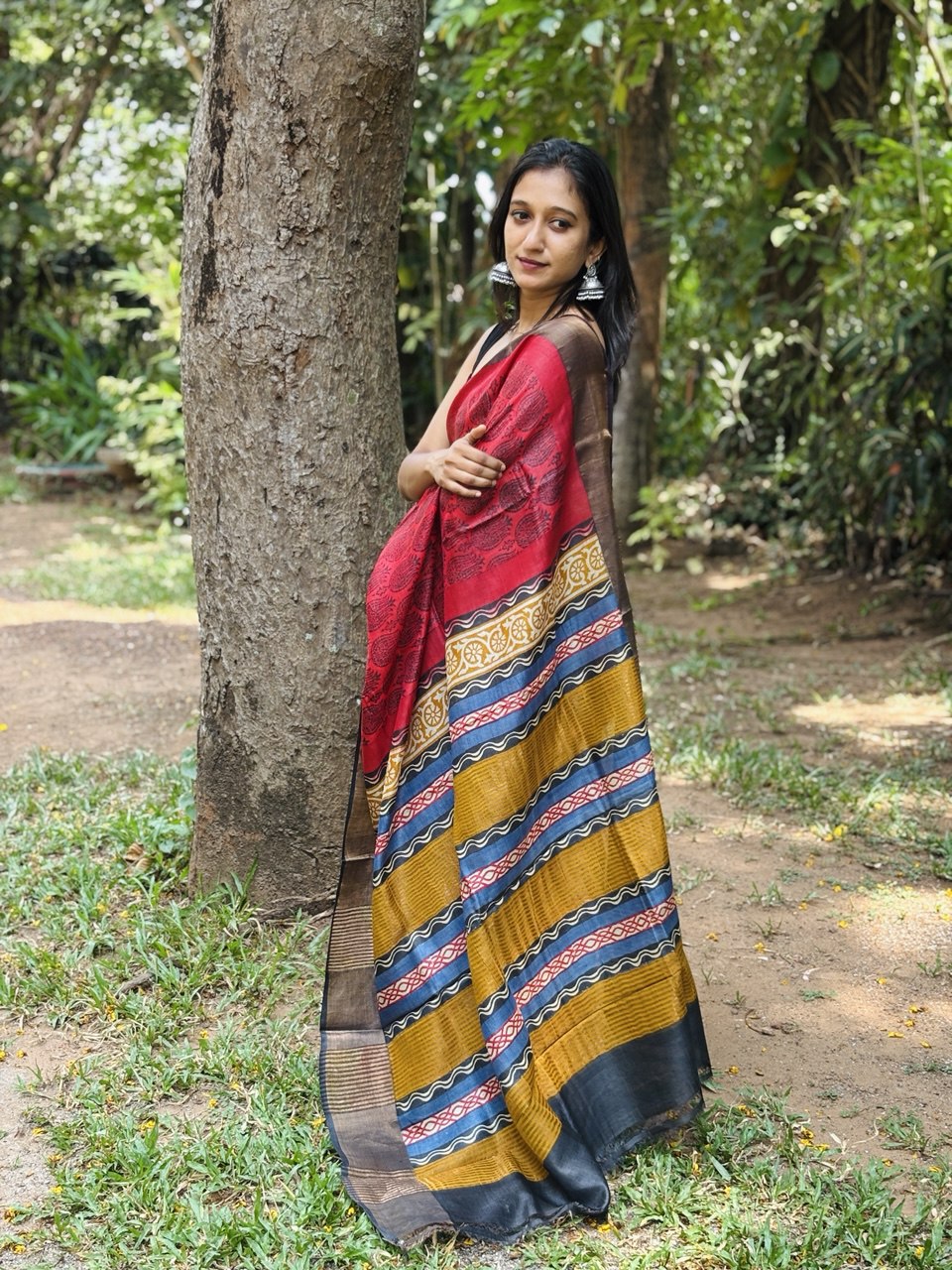 TUSSAR SILK SAREE -(WS93)