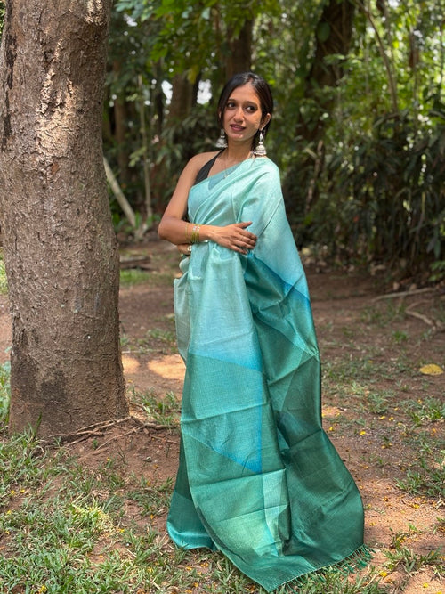 CRUSHED SILK SAREE -(WS104)