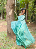 CRUSHED SILK SAREE -(WS104)