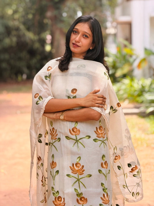 UNSTITCHED SALWAR SET -(WS112)