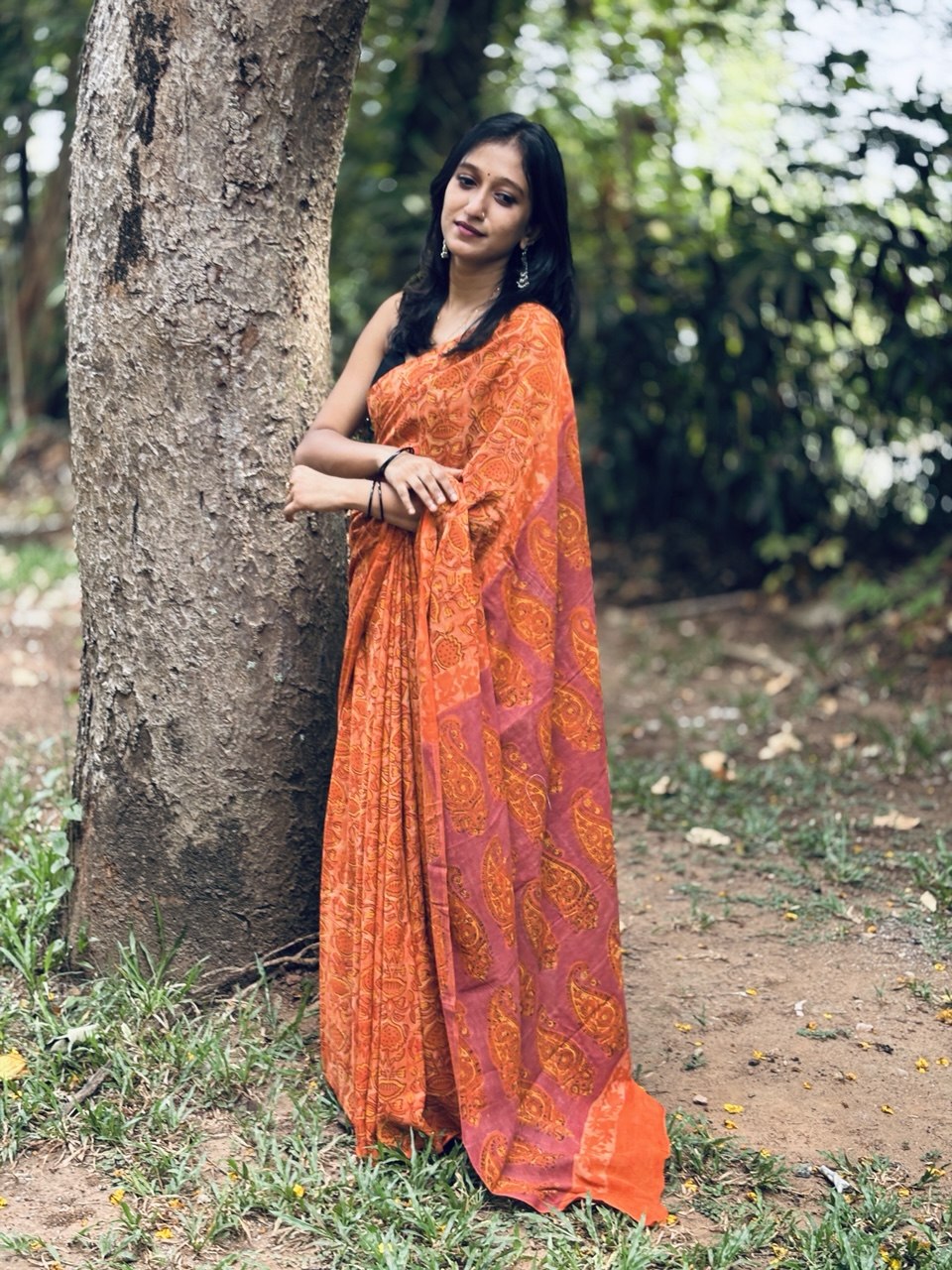 COTTON SAREE -(WS129)