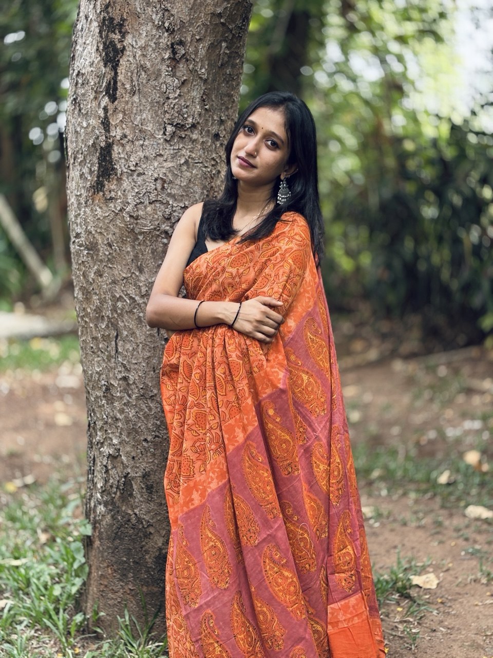 COTTON SAREE -(WS129)