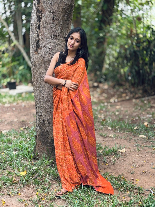 COTTON SAREE -(WS129)