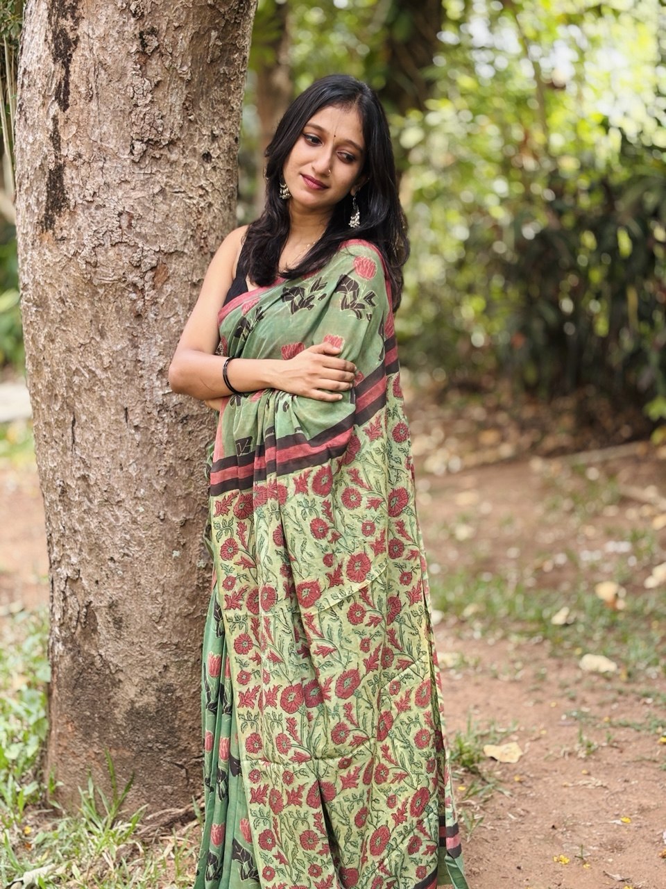 COTTON SAREE -(WS128)