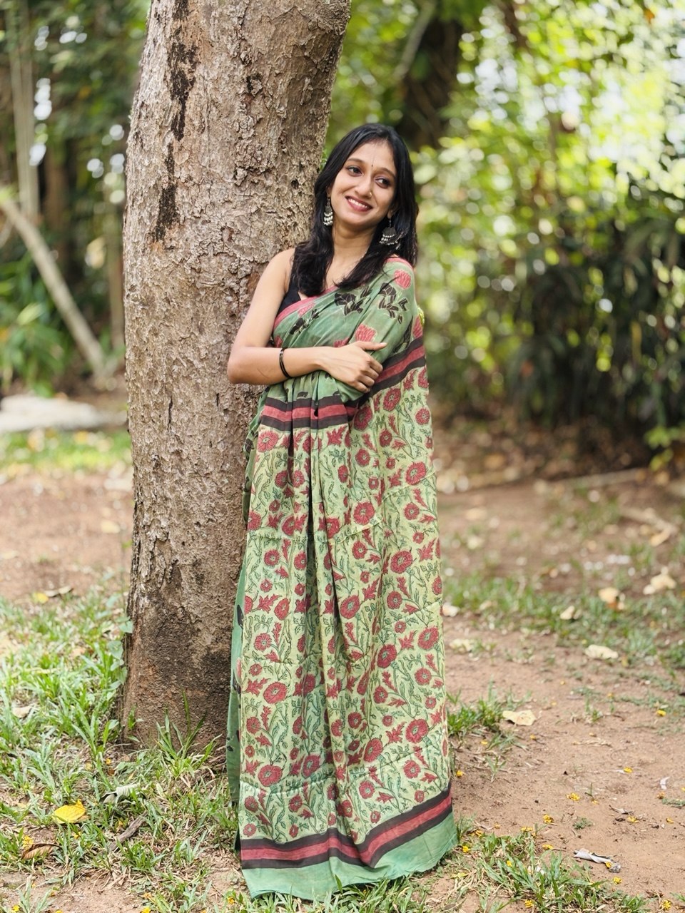 COTTON SAREE -(WS128)