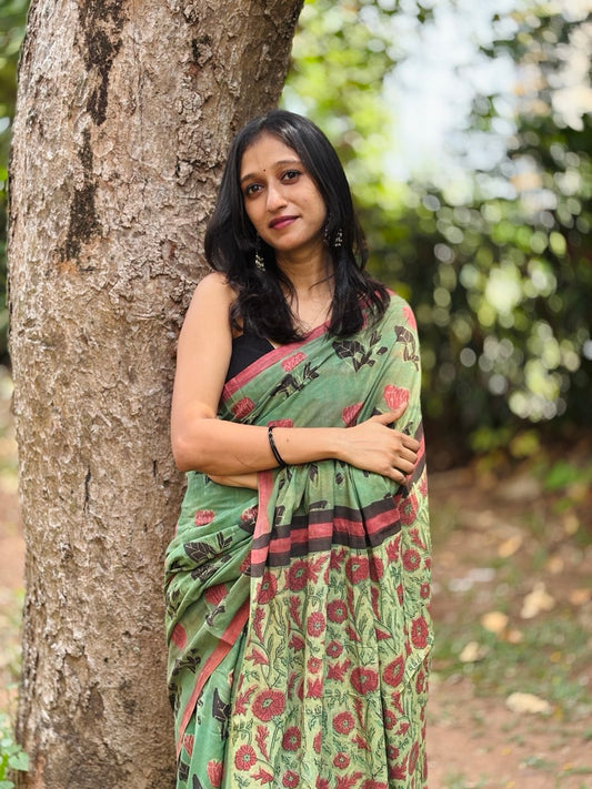COTTON SAREE -(WS128)