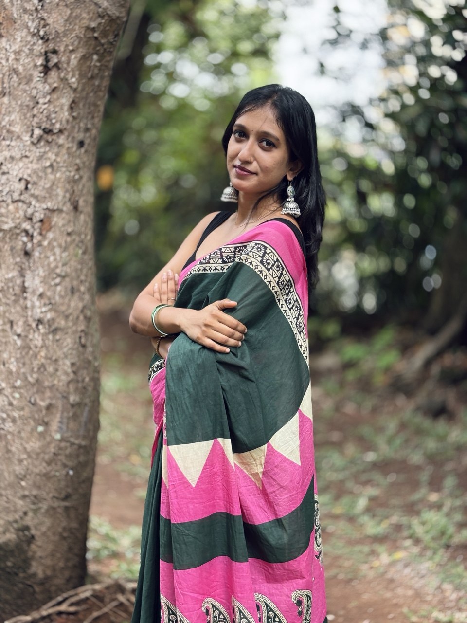 COTTON SAREE -(WS135)