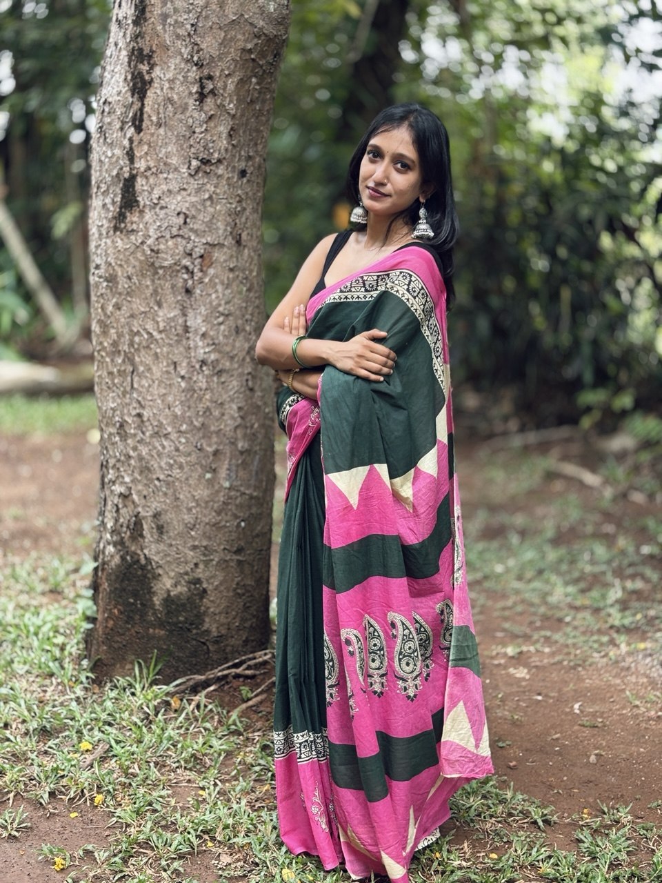 COTTON SAREE -(WS135)