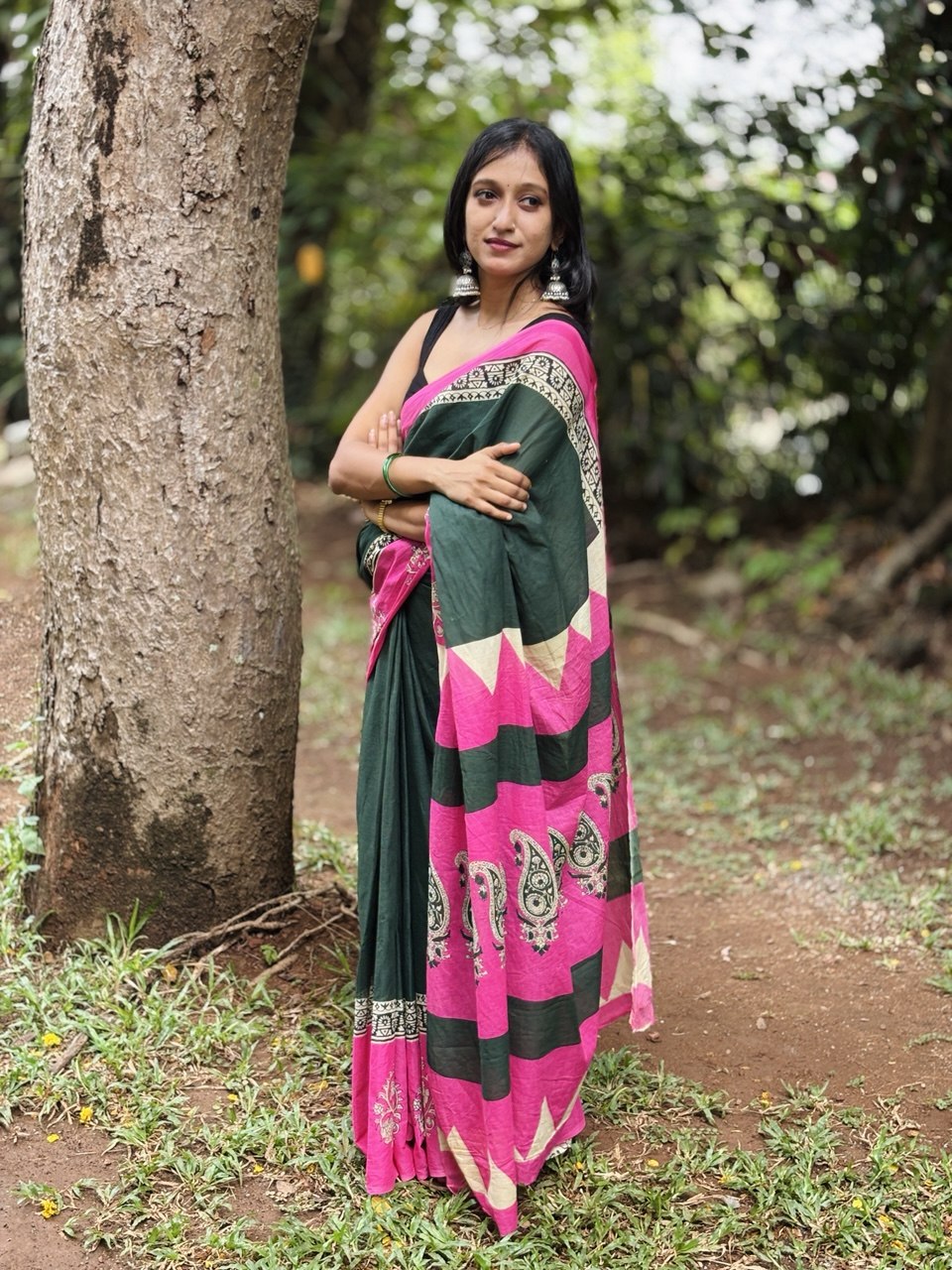 COTTON SAREE -(WS135)