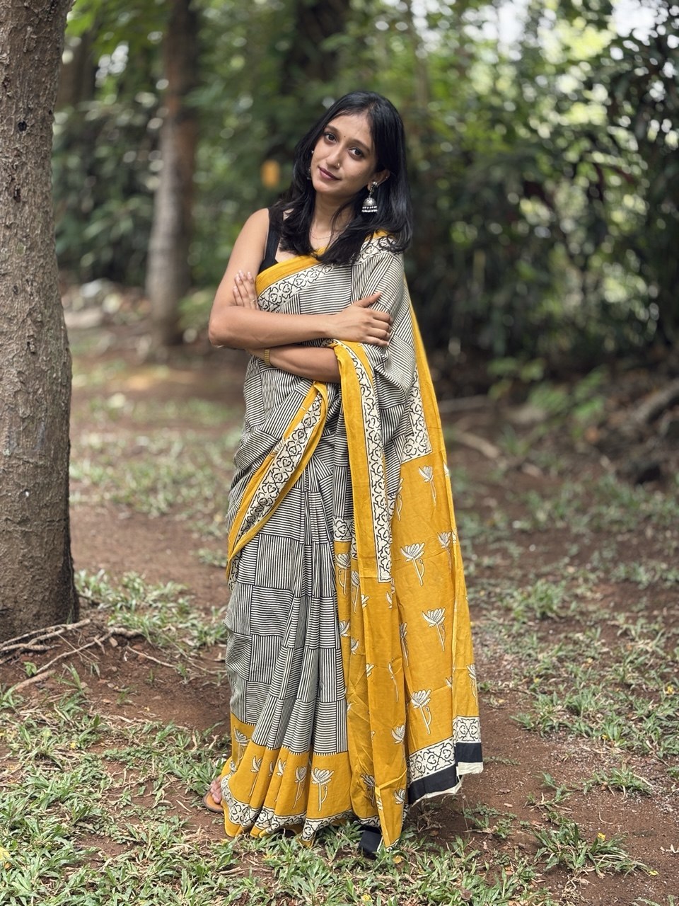 COTTON SAREE -(WS134)