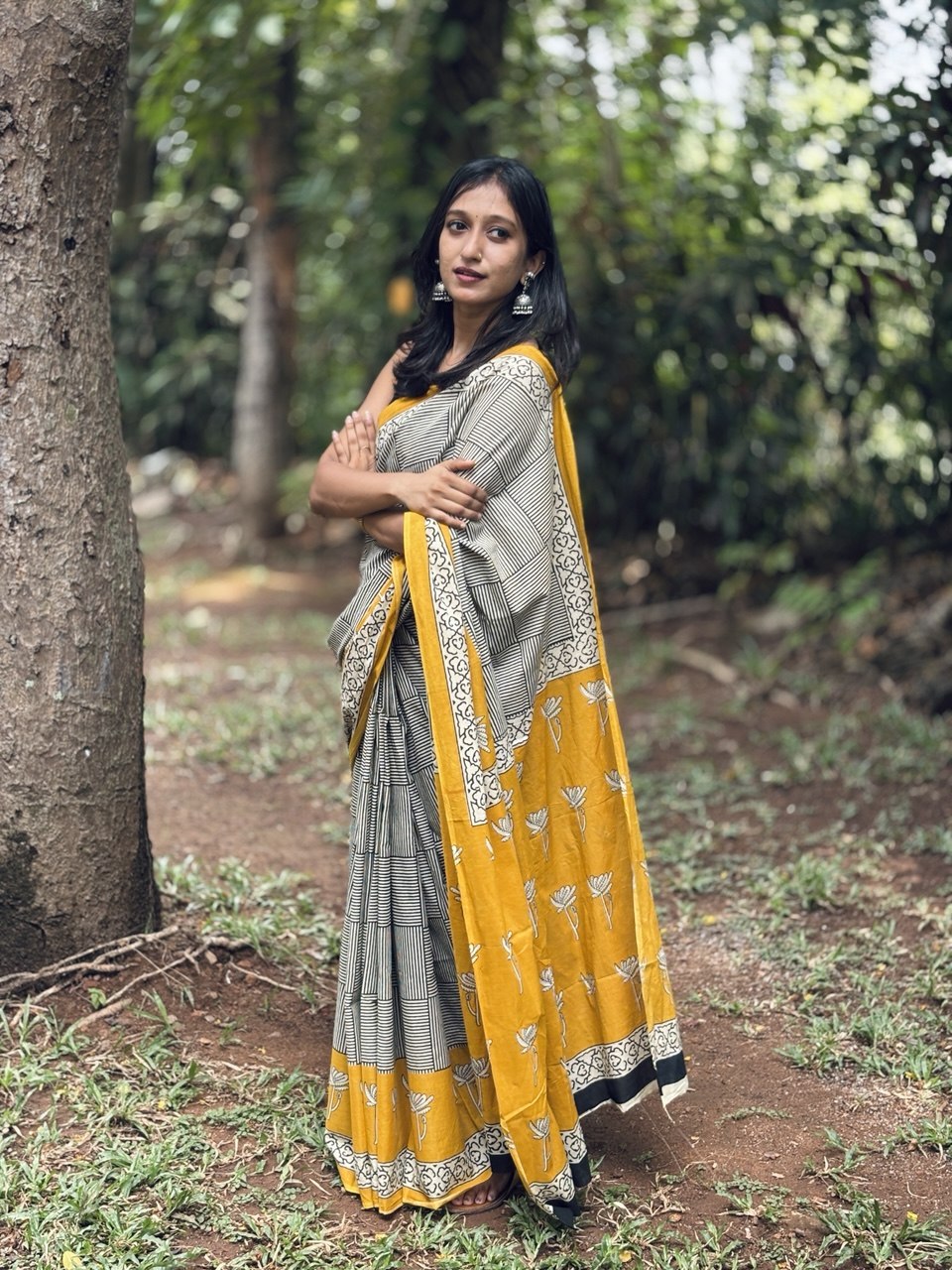 COTTON SAREE -(WS134)