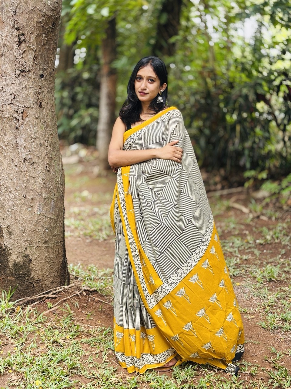 COTTON SAREE -(WS134)