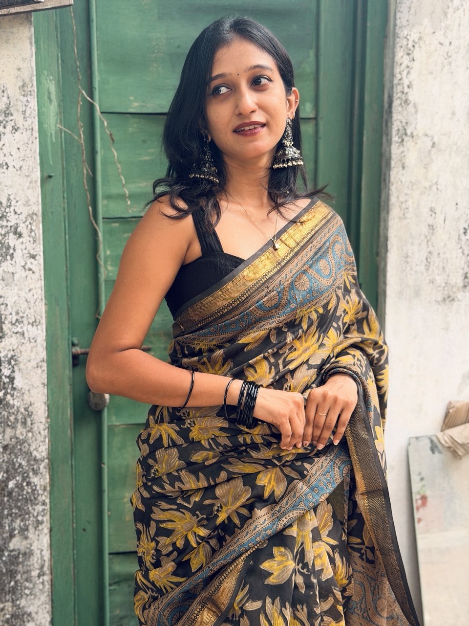 CHANDERI SILK SAREE-(WS145)