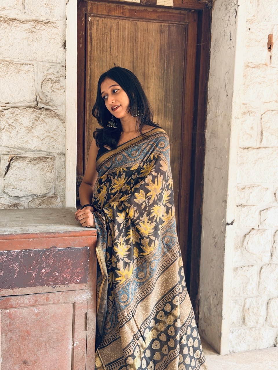 CHANDERI SILK SAREE-(WS145)