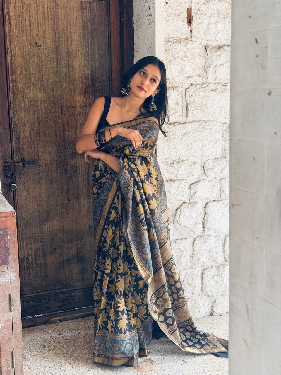 CHANDERI SILK SAREE-(WS145)