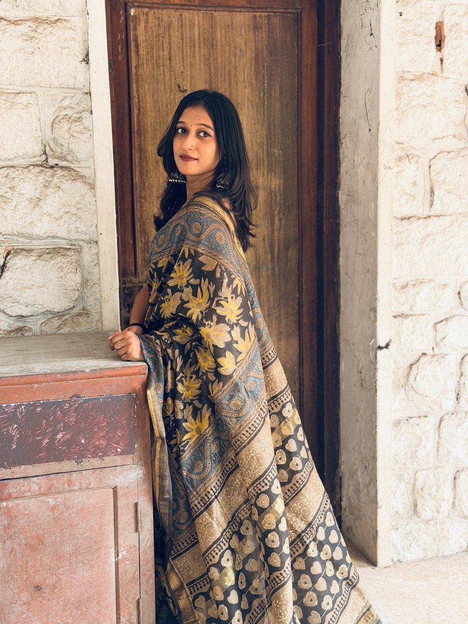 CHANDERI SILK SAREE-(WS145)