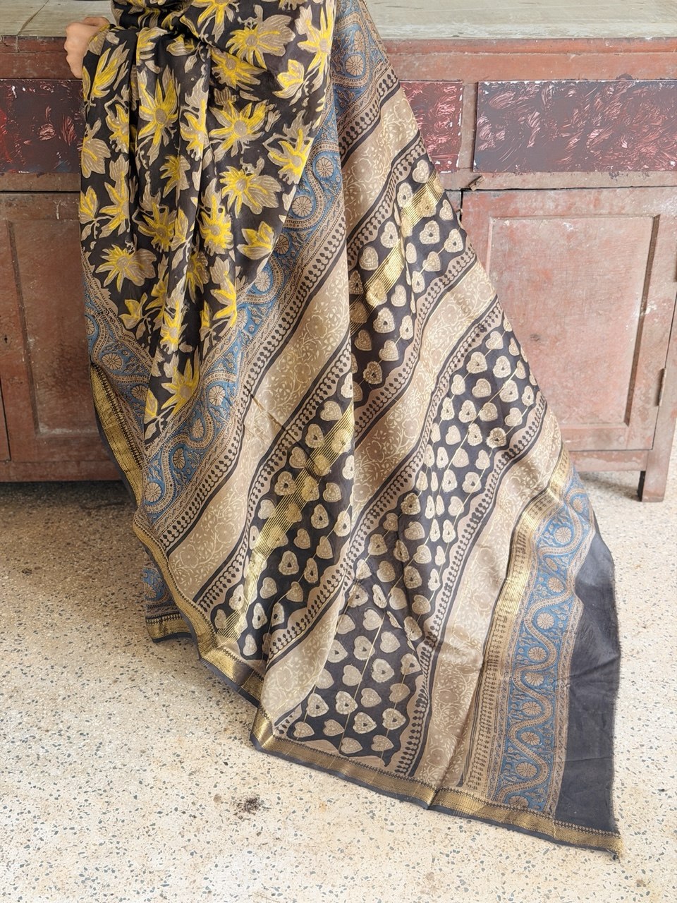 CHANDERI SILK SAREE-(WS145)