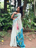SEMI LINEN SAREE -(WS147)