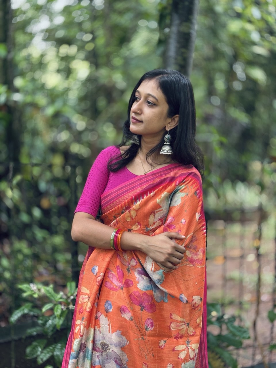 RAW SILK SAREE -(WS172)