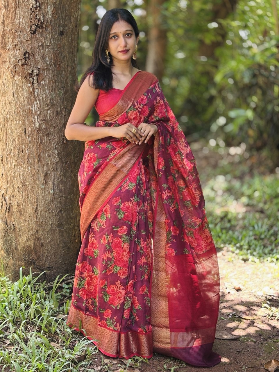 CHANDERI SILK SAREE -(WS181)