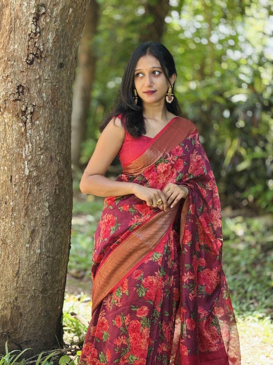 CHANDERI SILK SAREE -(WS181)