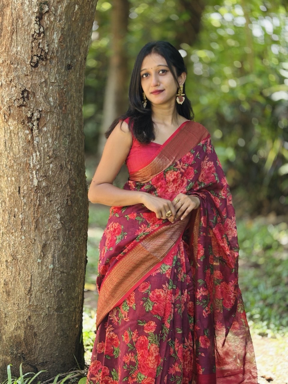 CHANDERI SILK SAREE -(WS181)