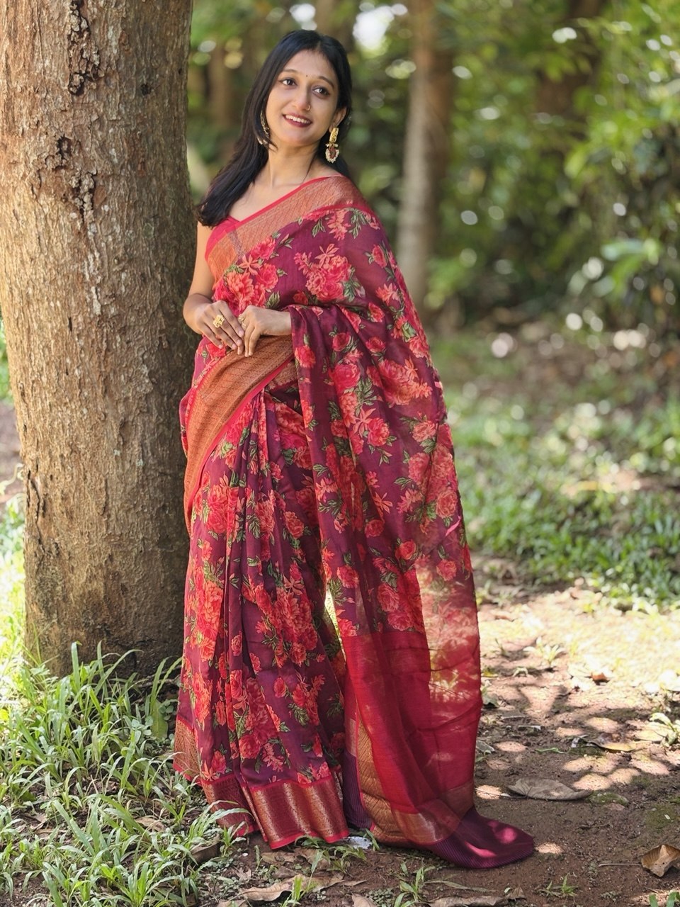 CHANDERI SILK SAREE -(WS181)