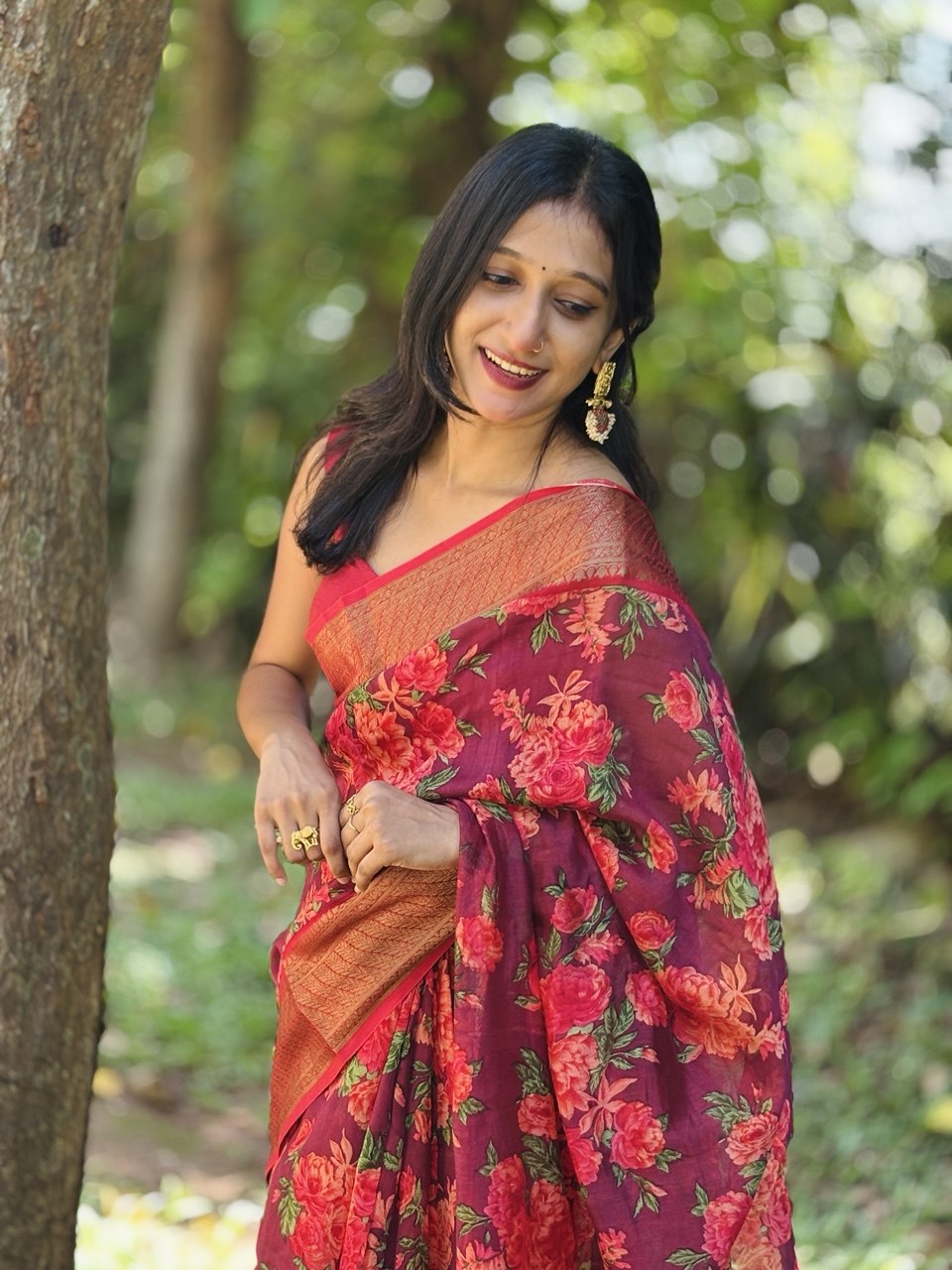 CHANDERI SILK SAREE -(WS181)
