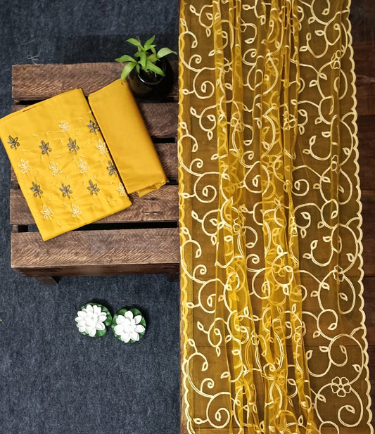 Semi silk set ( code-121w)